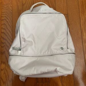 Light pink Lululemon backpack